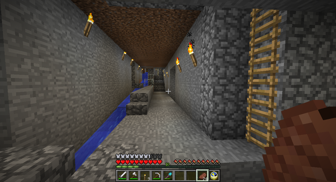 こういう事もやってました １ 地下下水道製作 うみどりのいまさらマイクラ街づくり