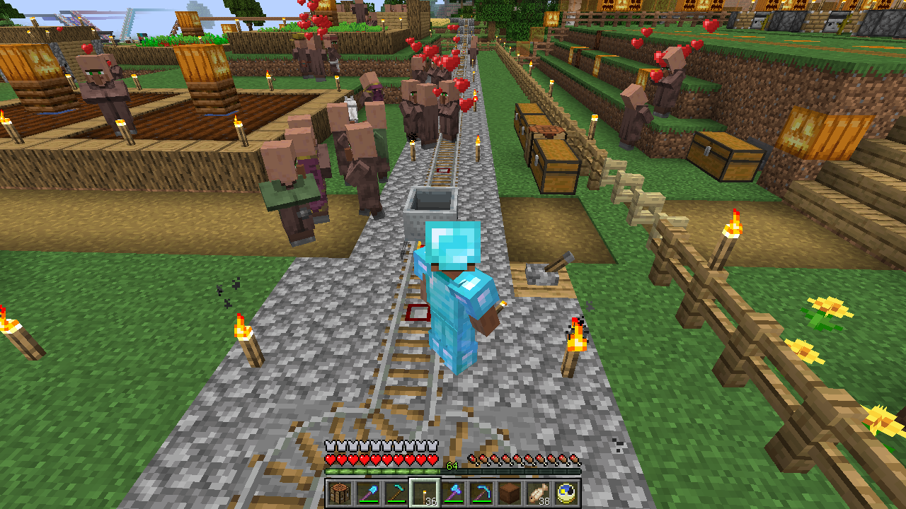 1 14からのハローワーク ２ 北の村から うみどりのいまさらマイクラ街づくり