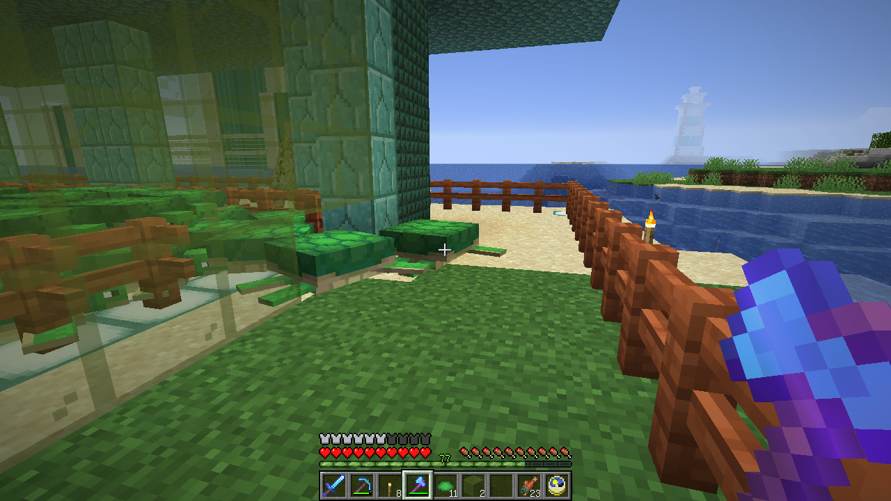 ウミガメのなみだ 後編 うみどりのいまさらマイクラ街づくり