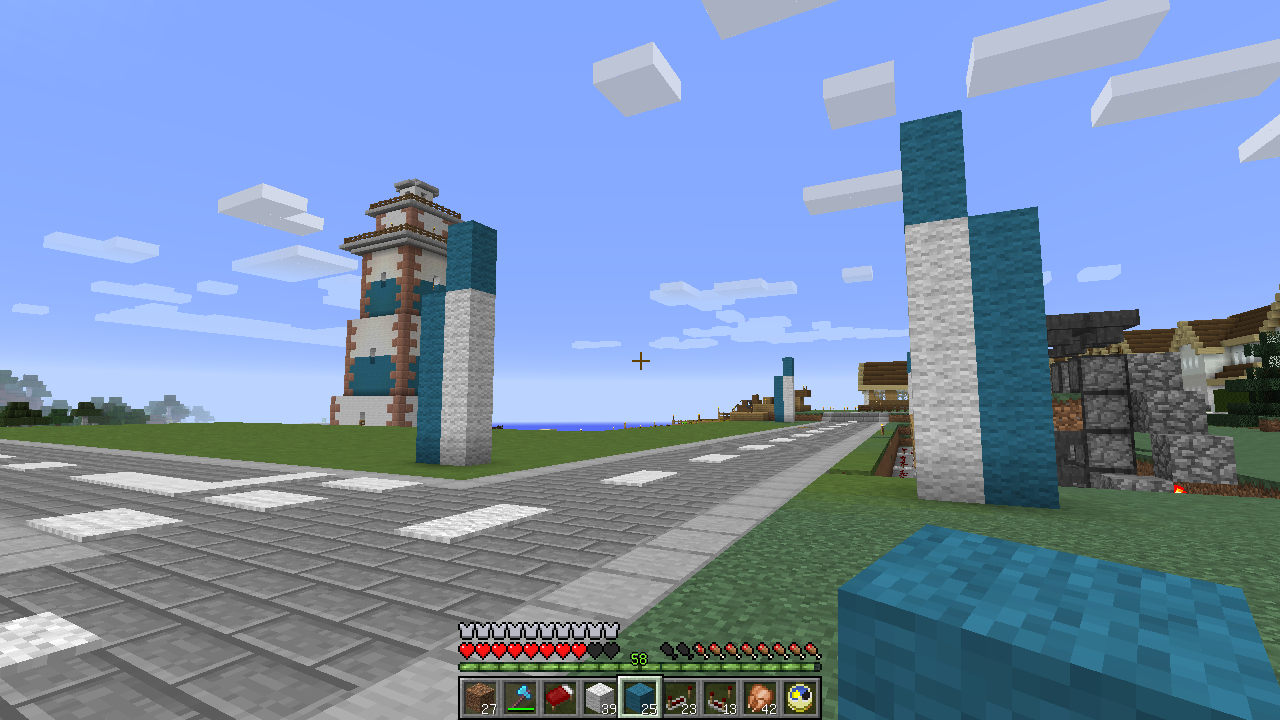 露店市場は開かれる うみどりのいまさらマイクラ街づくり