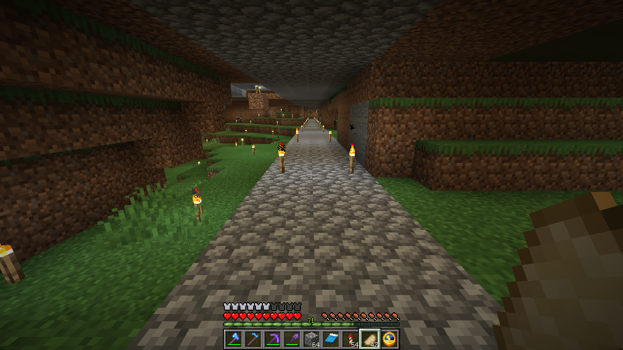 アメジスト地区倉庫作成 １ 走れ 貨物トロッコ うみどりのいまさらマイクラ街づくり