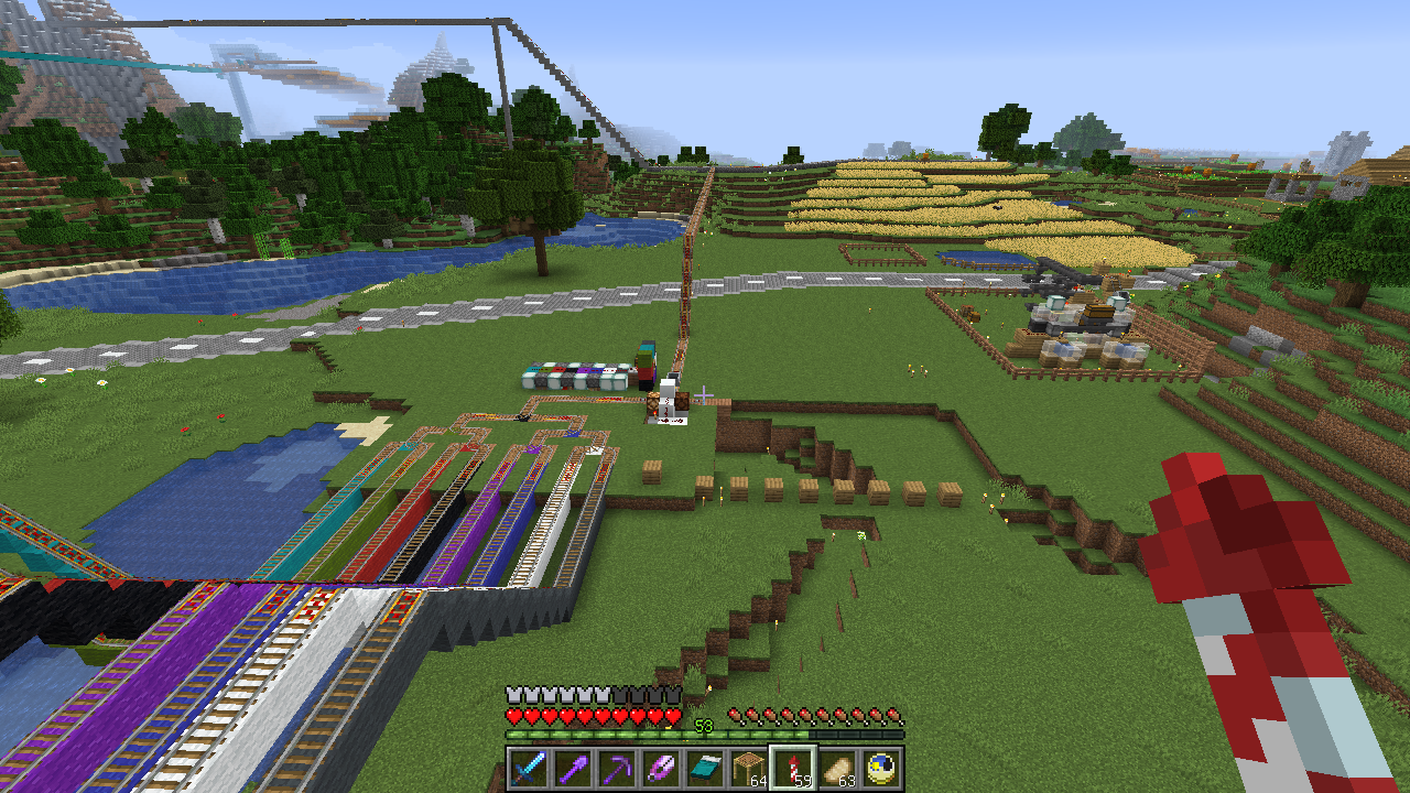 ウール レール ステイション ２ 羊毛集積場 うみどりのいまさらマイクラ街づくり