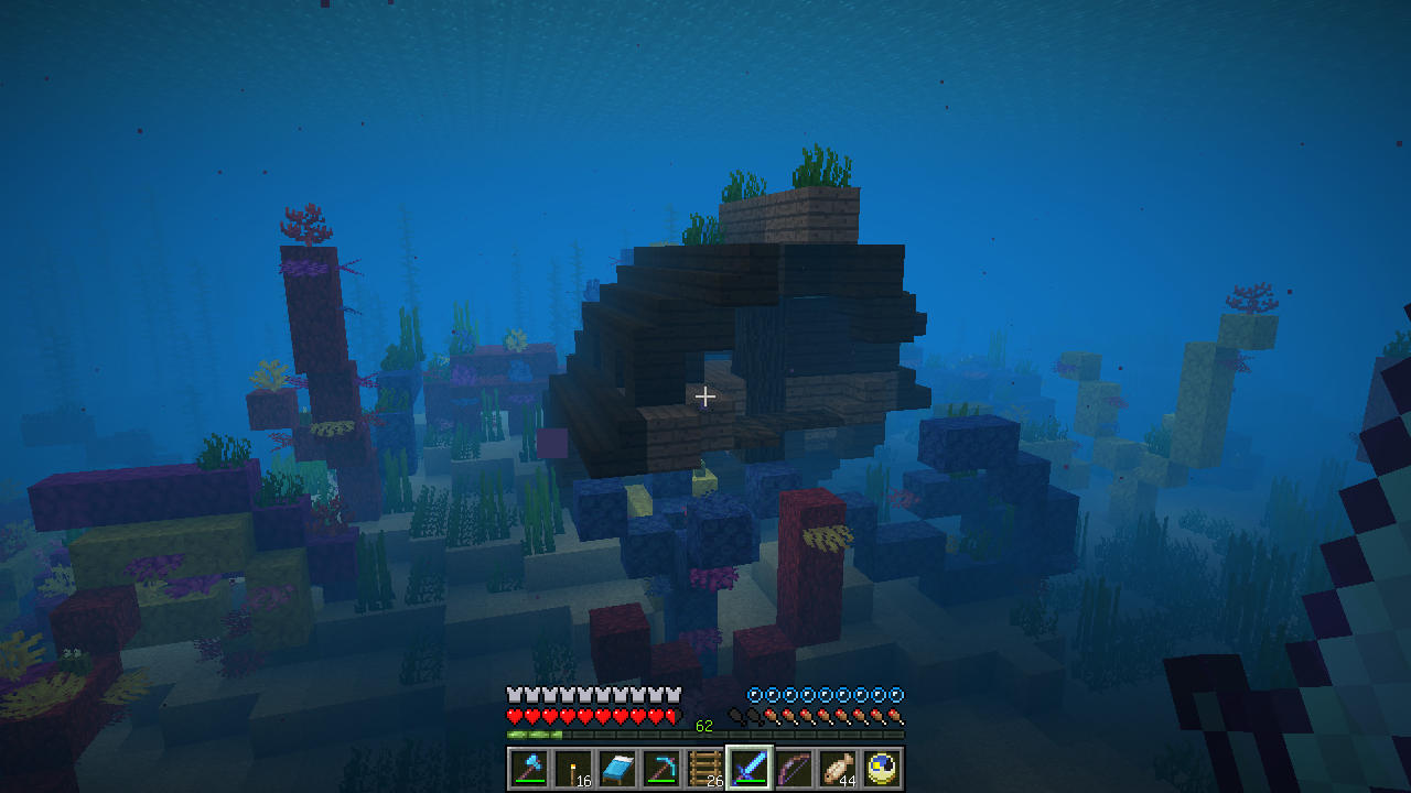 あの碧い海へ うみどりのいまさらマイクラ街づくり