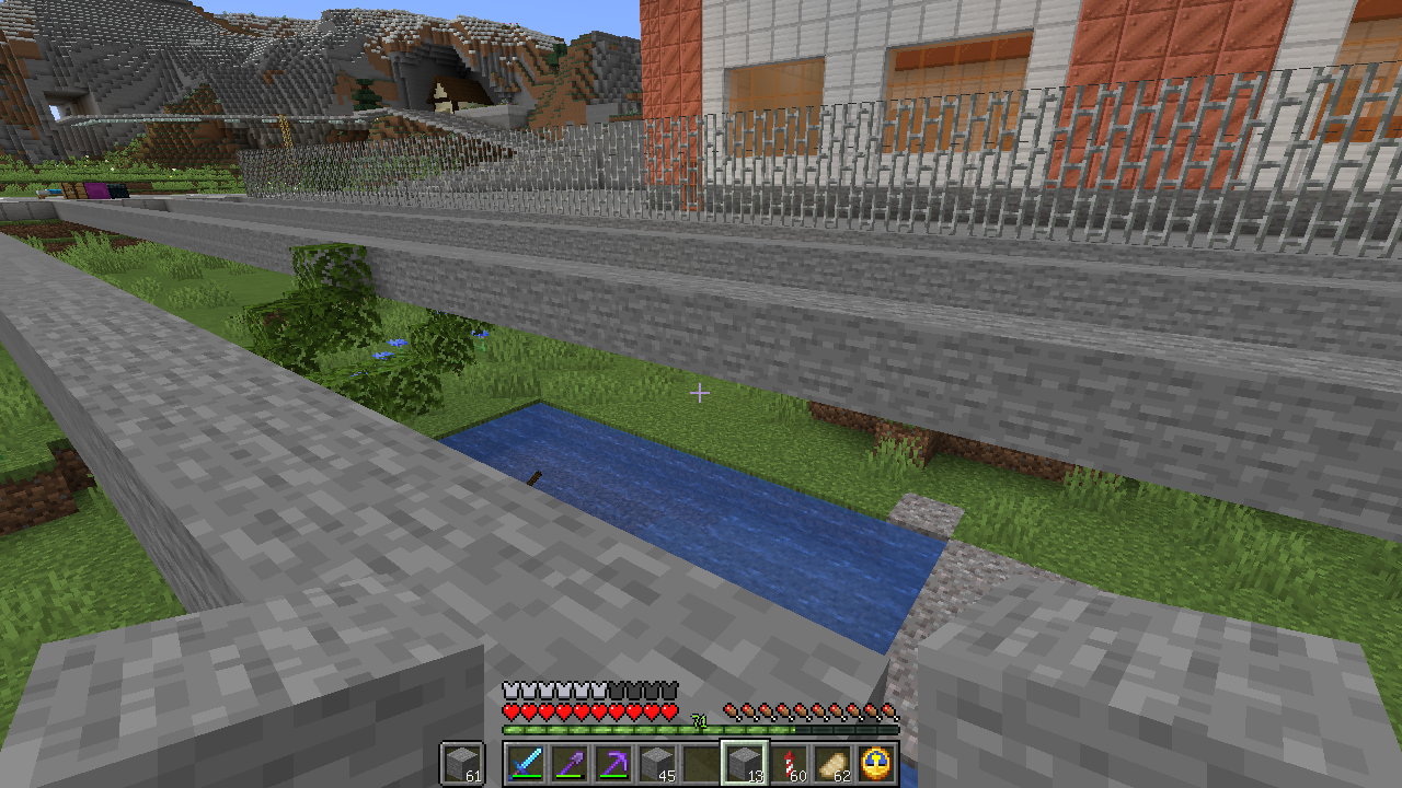 アメジスト地区倉庫作成 ２ 自動仕分け装置 うみどりのいまさらマイクラ街づくり