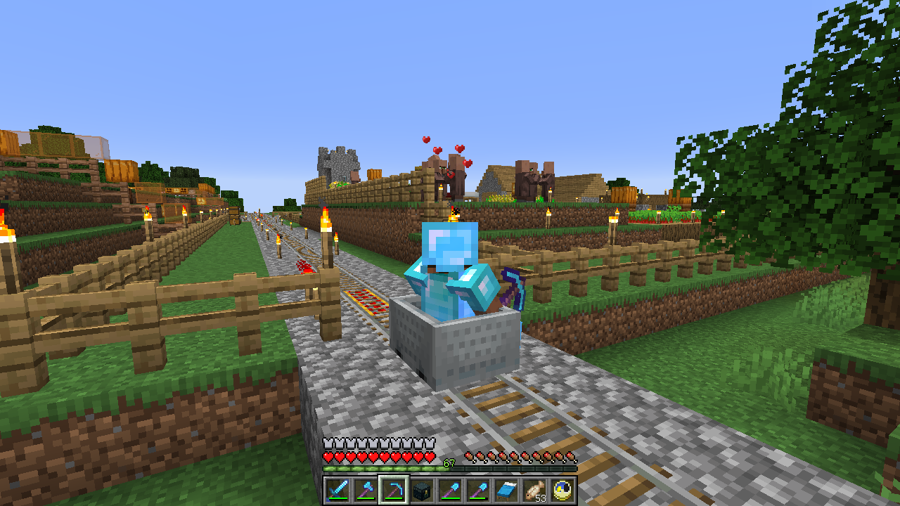 1 14からのハローワーク ２ 北の村から うみどりのいまさらマイクラ街づくり