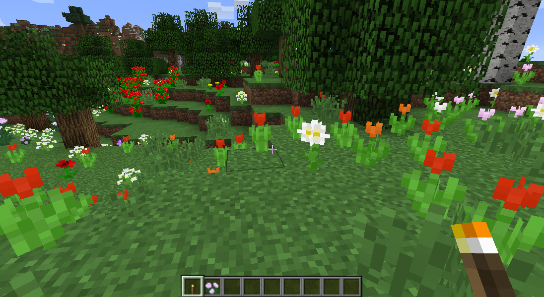 花の自動生産装置を作る 花の森９種編 うみどりのいまさらマイクラ街づくり