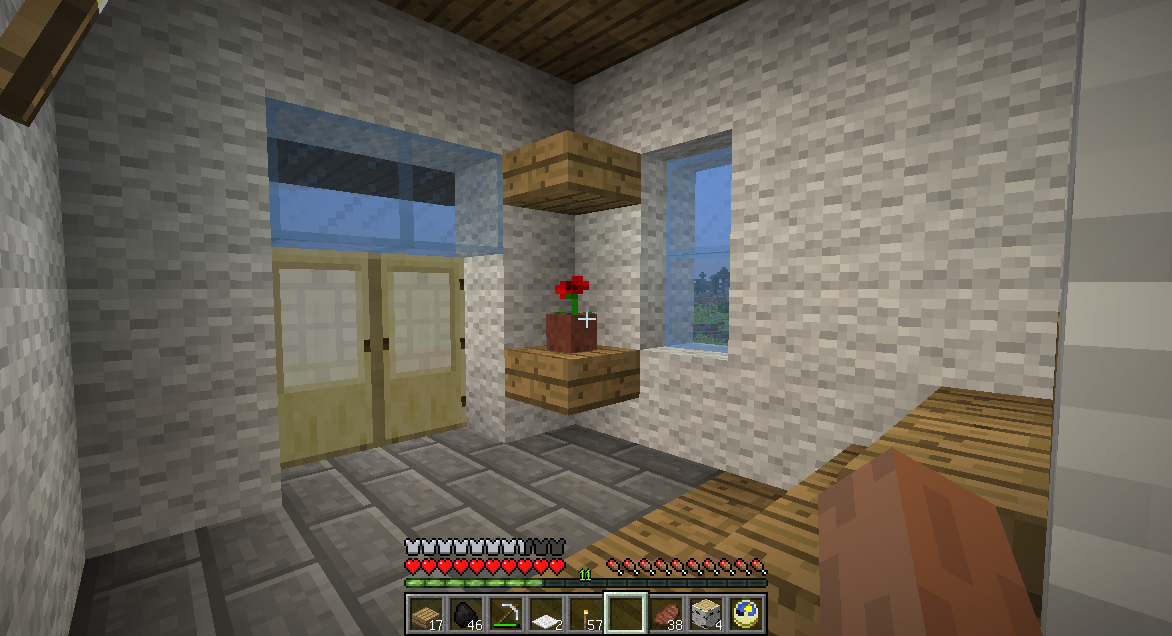 お家を建てよう うみどりのいまさらマイクラ街づくり