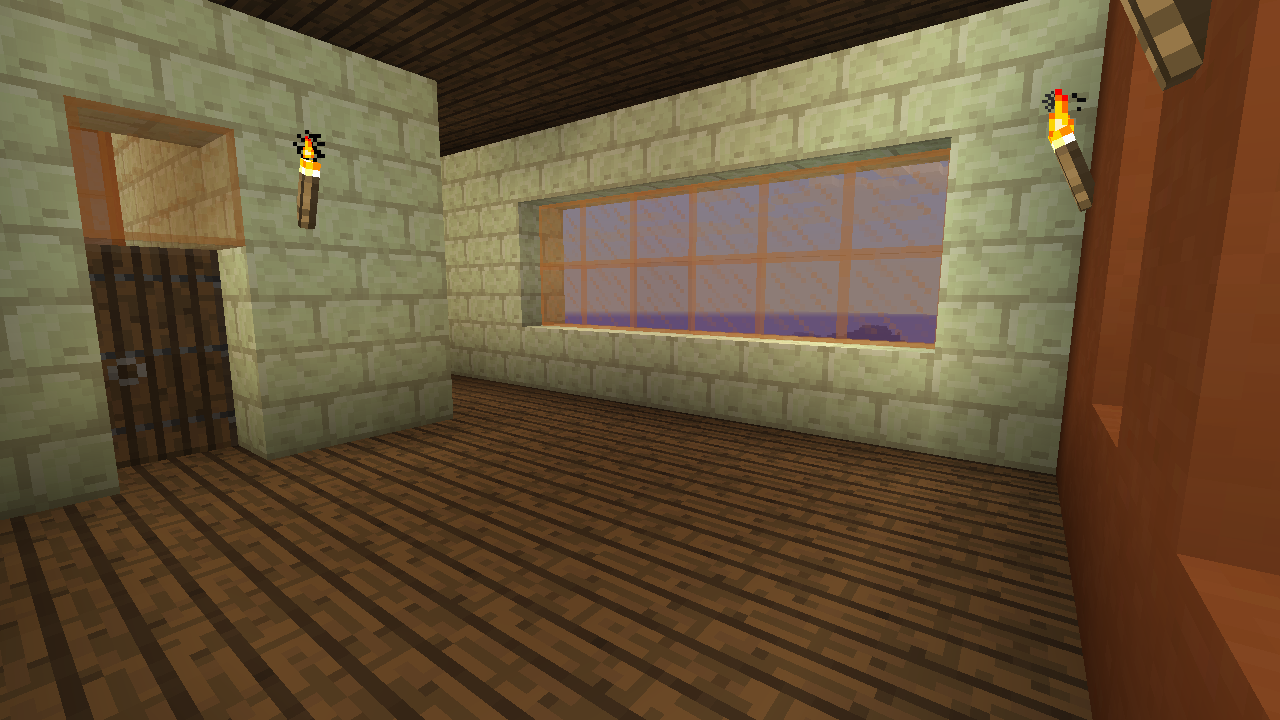 エンドストーンレンガのモダン住宅を建てる うみどりのいまさらマイクラ街づくり