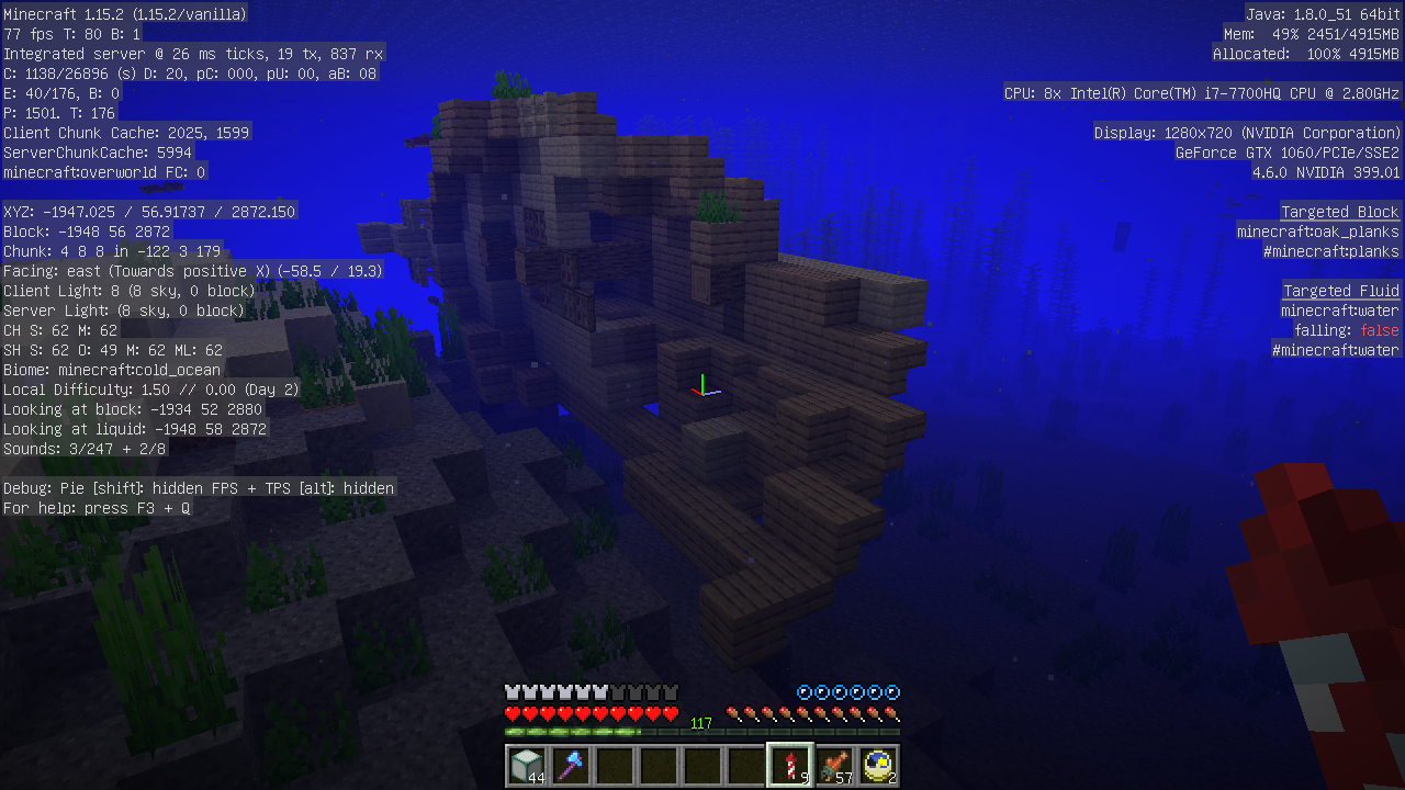 村人たちに誇れるしごとを ３ ココロのチカラ うみどりのいまさらマイクラ街づくり