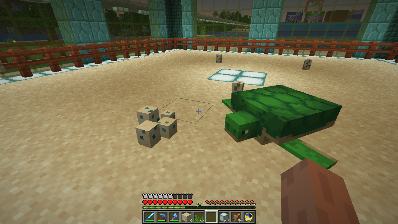 ウミガメのなみだ 前編 うみどりのいまさらマイクラ街づくり