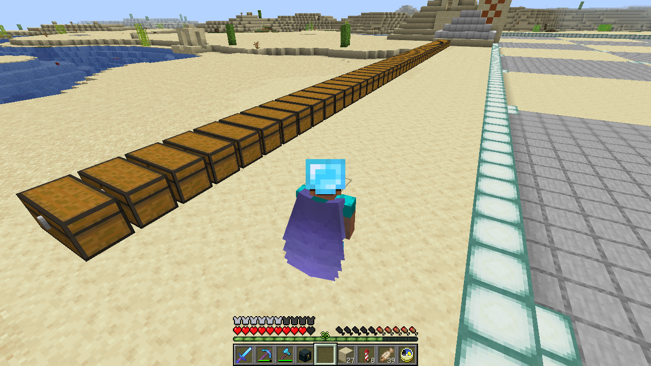 ナニカの地上絵 ２ マテリアル51 うみどりのいまさらマイクラ街づくり