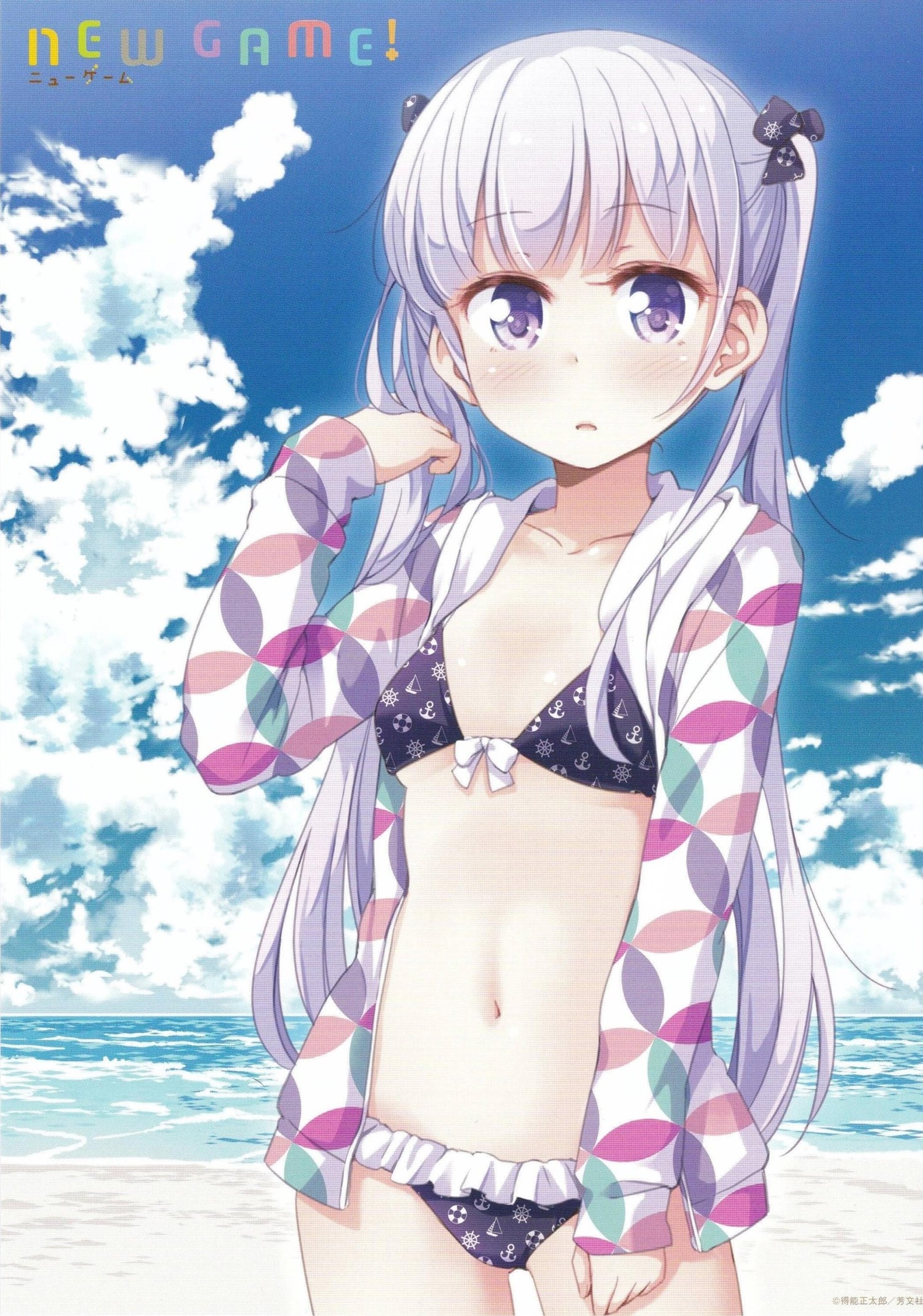 涼風青葉 水着 New Game 高画質壁紙 画像 にじげん壁紙集め