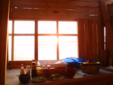 御蔵島の夕日絶景BBQ