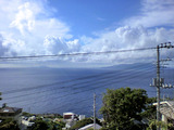 入道雲と三宅島