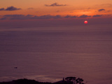 御蔵島の夕日