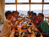 御蔵荘の絶景夕食
