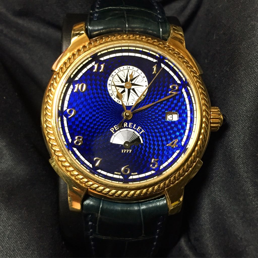 ペルレ 1777 自動巻 腕時計 1210 稼働 付属品あり PERRELET 時計