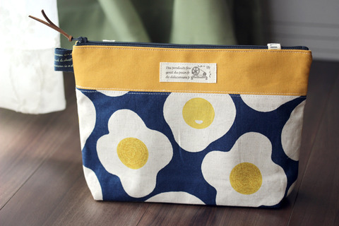 くま型ポーチ（ファスナー付き） ついにL字型ポーチも縫わずにできました!】カバンの中の迷子が