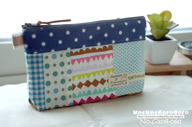 パッチワークポーチ 青 うねうねごろごろ Powered By ライブドアブログ
