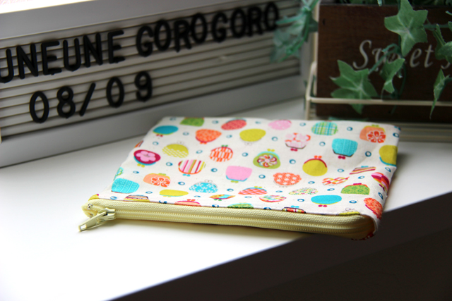 レシピ】一枚布で作るファスナーポーチ I221-105 : うねうねごろごろ  