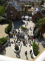 トカゲの階段を上から見たところ