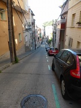 グエル公園に向かう急坂