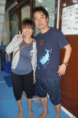 ミホコが見送りに来てくれました