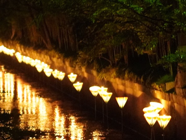 しばた川灯籠流し