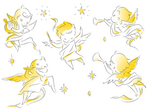 演奏する天使