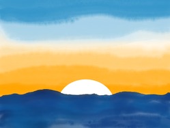 日の入り