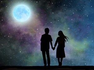 月と男女
