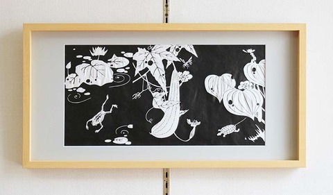 補正版 拓版未草 額37×72×４㎝ のコピー