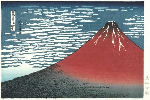 北斎「凱風快晴」中判のコピー