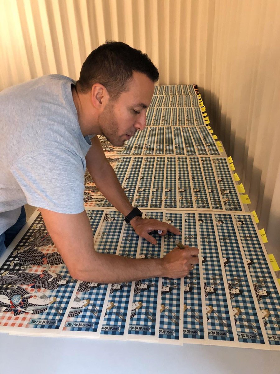 浮世絵木版画 BACKSTREET BOYS 裏街路五人衆 サイン版 : 芸艸堂 店主の日記