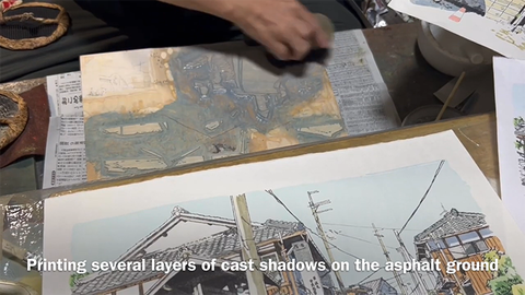杉田版画　制作風景 (3)