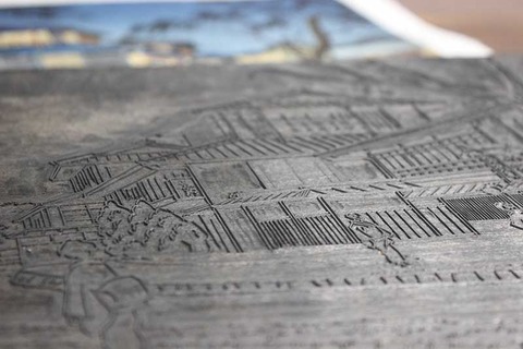 【浅野竹ニ　東京名所ノ内　柳橋月明】新版画　昭和31年 浅野竹ニ 東京名所ノ内 柳橋月明】新版画 昭和31年 浅野