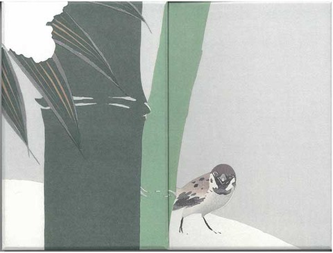 朱印帳雪中竹 のコピー