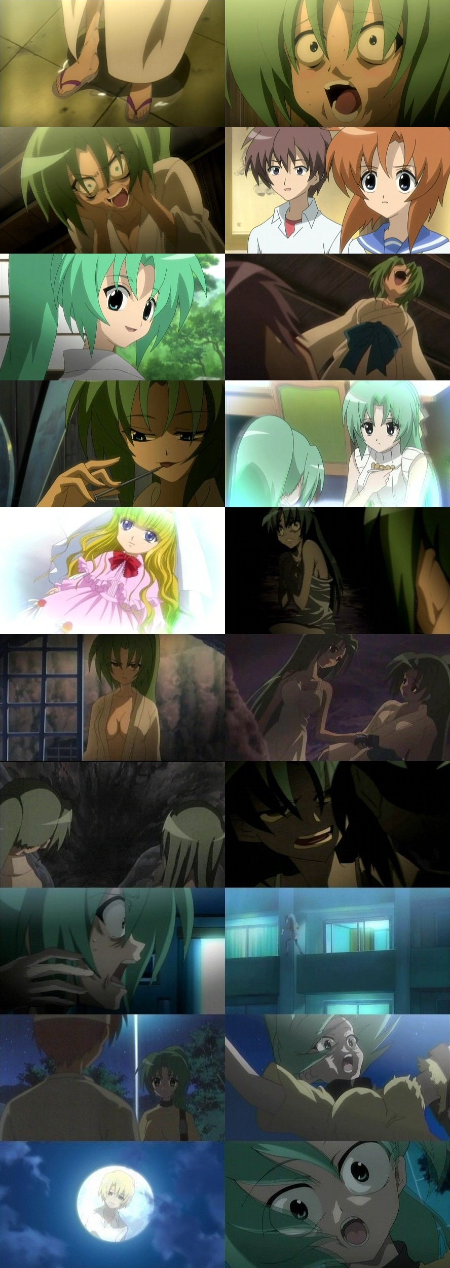 ひぐらしのなく頃に 21話 目明し編 其の六 断罪 こころに いつも しばいぬ