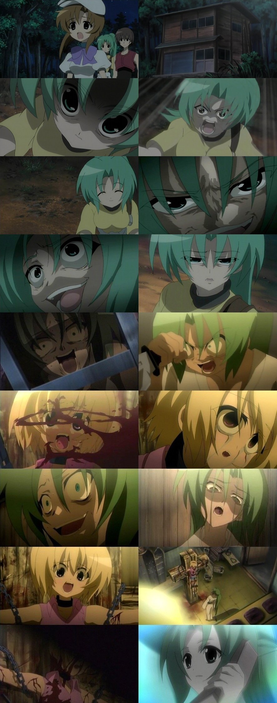 ひぐらしのなく頃に 21話 目明し編 其の六 断罪 こころに いつも しばいぬ