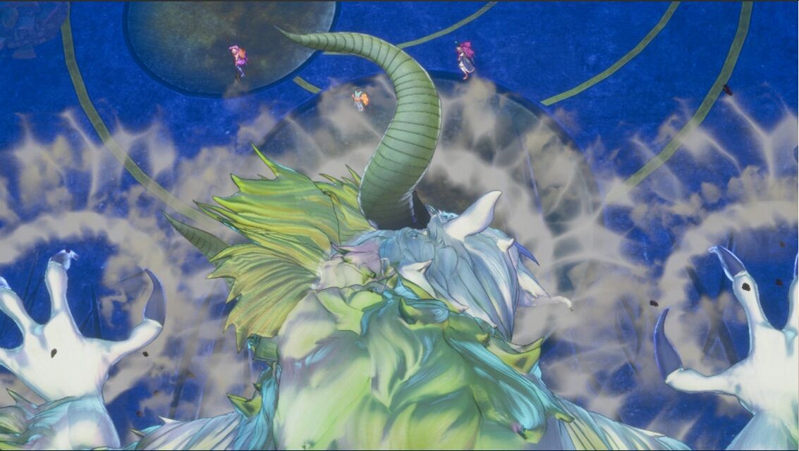 聖剣伝説３ スイッチリメイク版 ０１８ 木と月の神獣戦 サボテン君もちょこっと ペイント イット グリーン