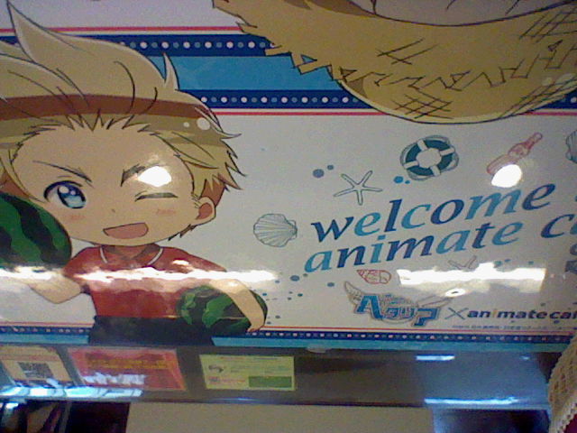 アニメイトカフェコラボ ヘタリア ｔｈｅ ｗｏｒｌｄ ｔｗｉｎｋｌｅ に行ってきました ５回目 ペイント イット グリーン