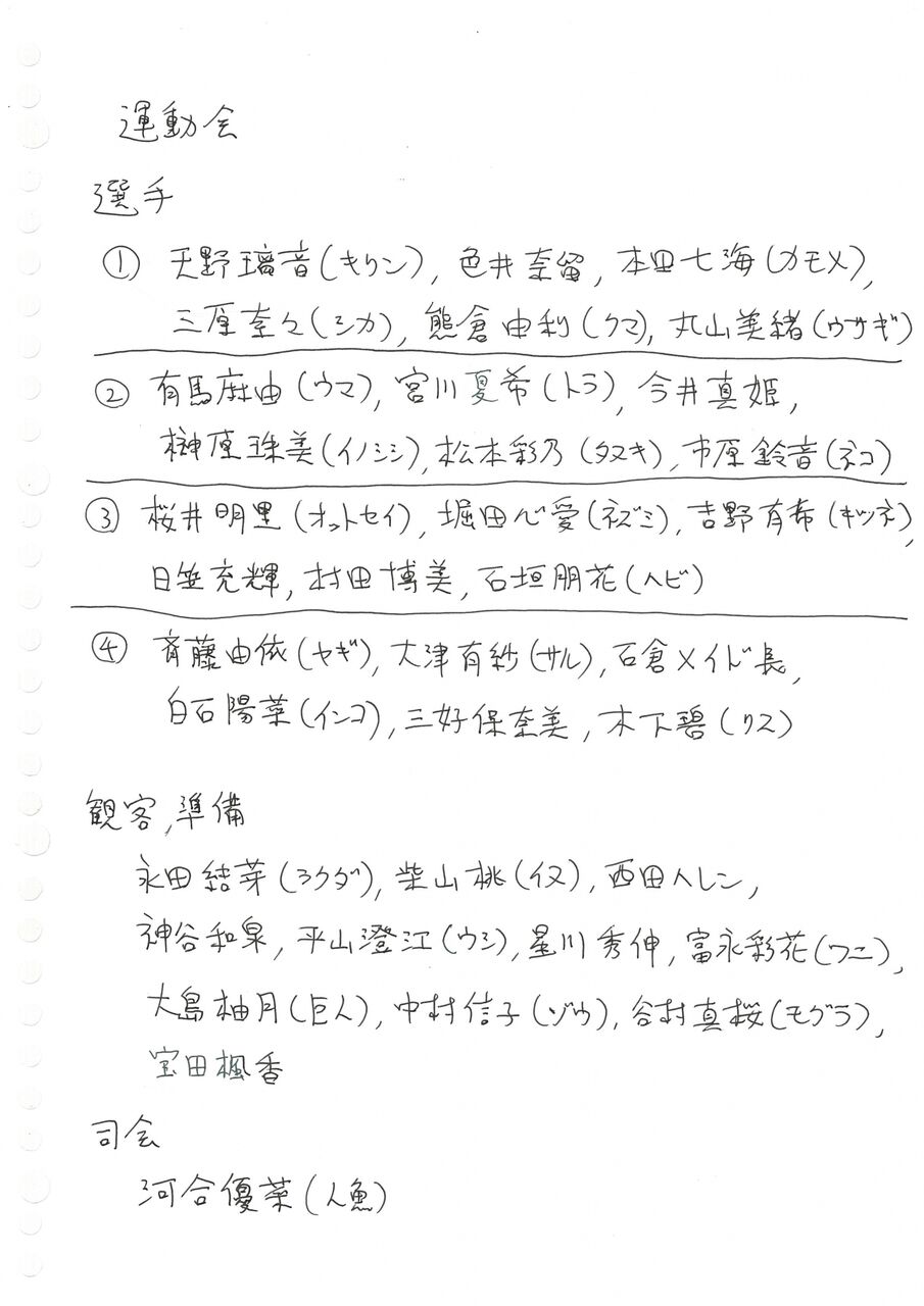 資料 運動会 自由動物変身ブログ 資料 運動会 自由動物変身ブログ