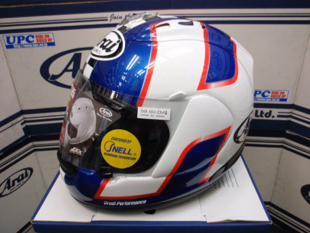 Arai RX7-RR5 レオンハスラム ヘルメット Arai RX7-RR5 レオンハスラム ヘルメット RX-7RR5 HASLAM GP : UPC RIDE ON