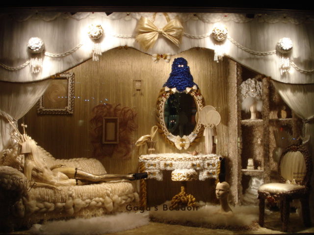 クリスマスショーウィンドウ　ディスプレイ城照明 クリスマスショーウィンドウ ディスプレイ城照明