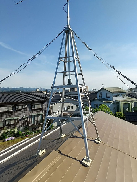 ルーフタワーのメンテナンス : 無線・電子工作と趣味の日記