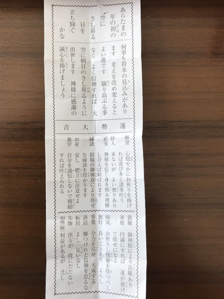 御岩神社のおみくじ 占い館スイート