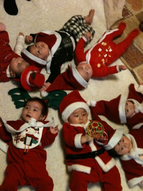 赤ちゃんクリスマスパーティ アラルの育児生活