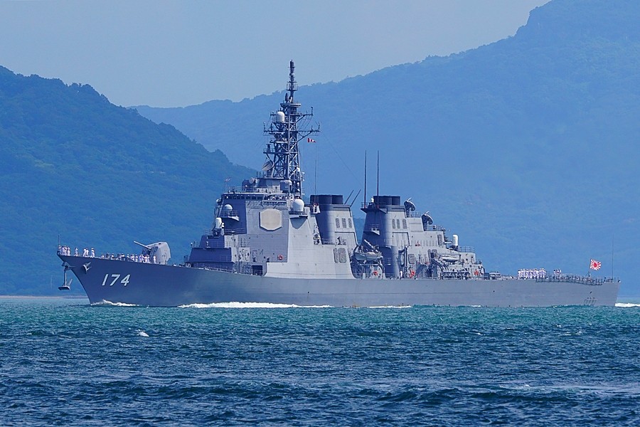 Ddg174きりしま サンポート高松初入港 讃岐の鉄と空 時々海