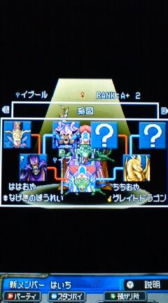 Dqmj2p プレイ日記 その24 大魔王デスタムーア 大魔王ラプソーンの配合 裏ブログ Urataidou部