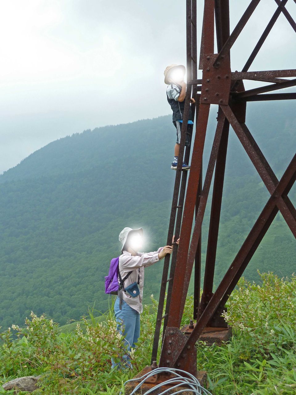 家族でハイキング 小串鉱山跡 北信州探検日記